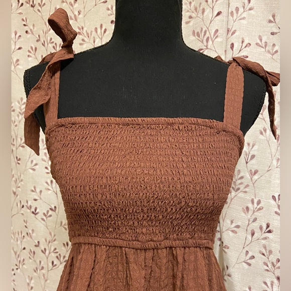 AND NOW THIS - Textured Tie-Strap Fit & Flare Dress (NWT) - Picture 3 of 4